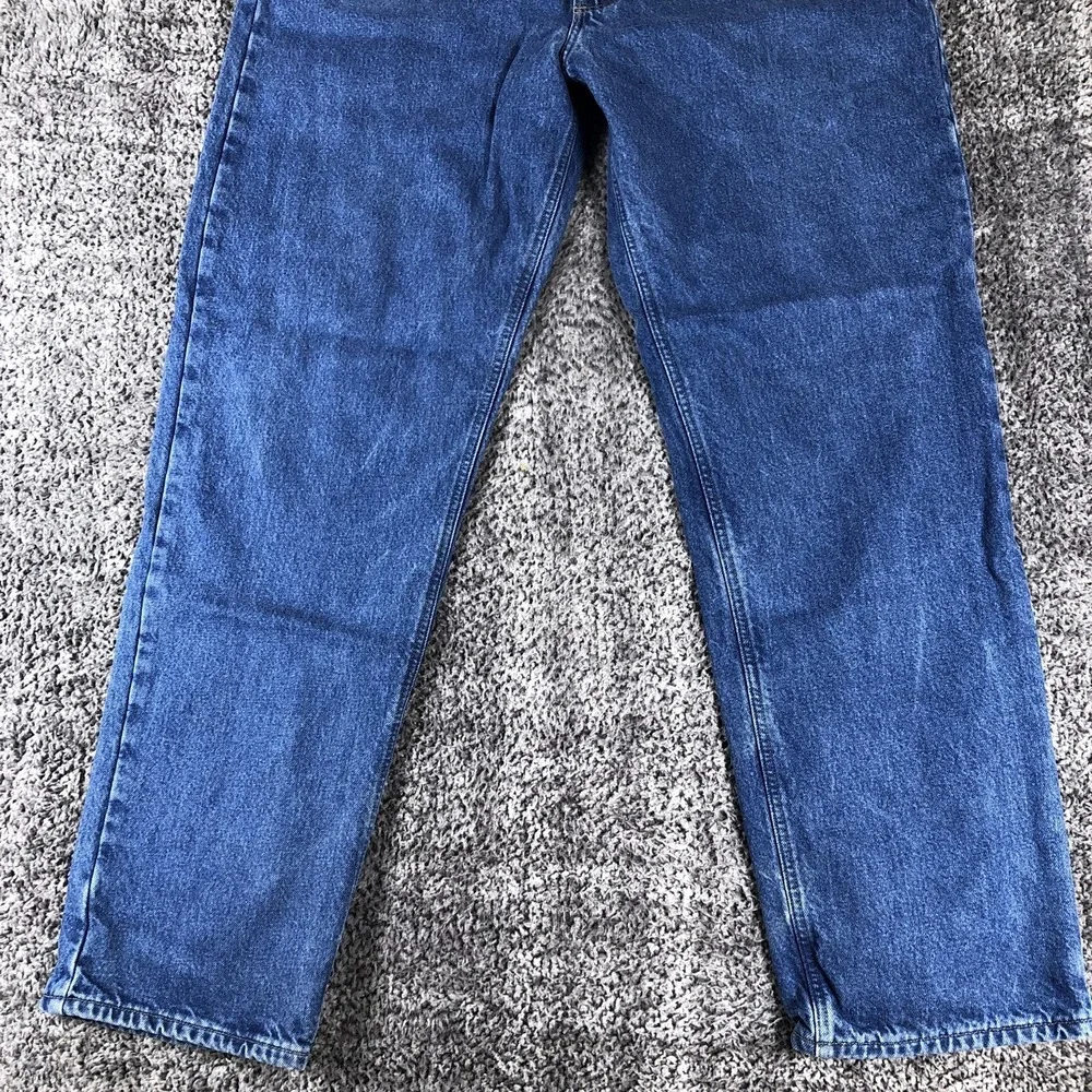 Carhartt B172 DST Jeans Mens 42x36 Blue Med Wash‎ Relaxed Flannel Lined Workwear